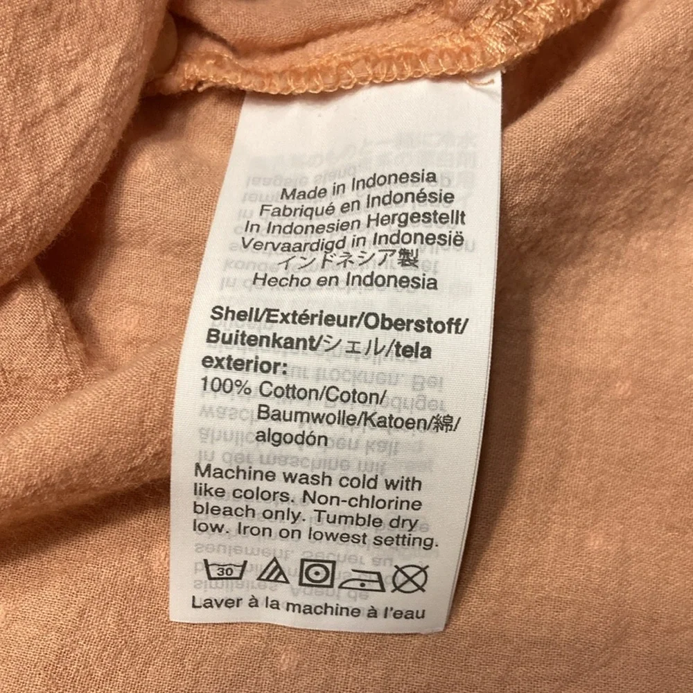 Madewell Rhyme Button-Front Top in Cliptop Antique Coral - Picture 7 of 7